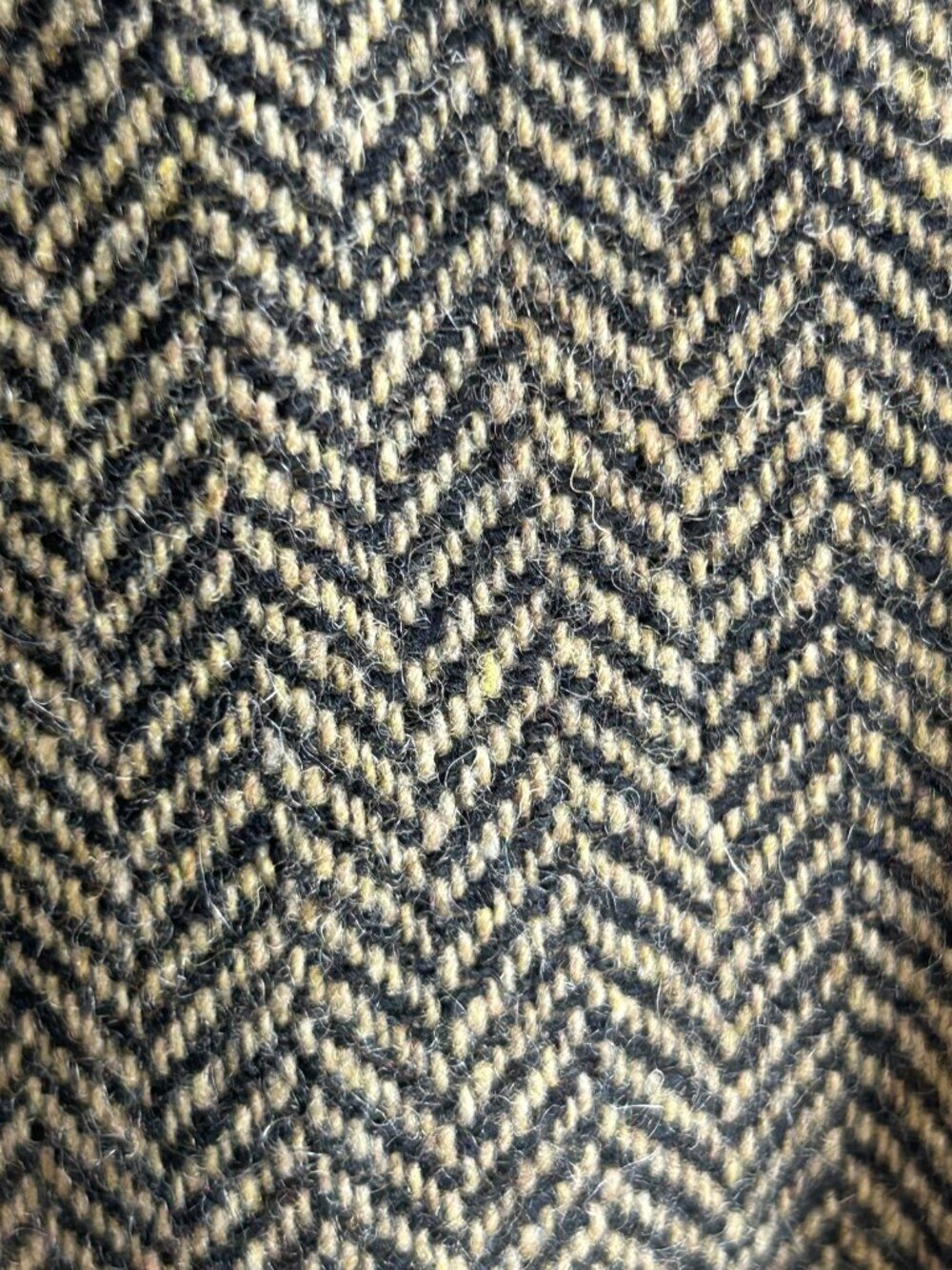 Merona Men's Vintage 80's Brown Herringbone Tweed Wool Vest Waistcoat Size M - Picture 6 of 8
